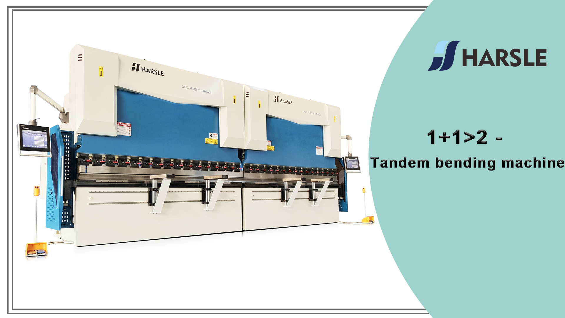 1 + 1> 2 - máquina de dobra em tandem