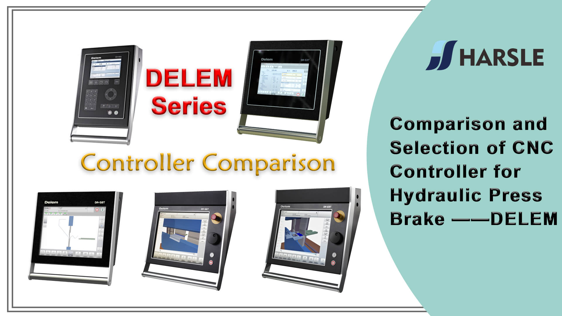 Comparação e seleção de controlador CNC para dobradeira hidráulica - DELEM