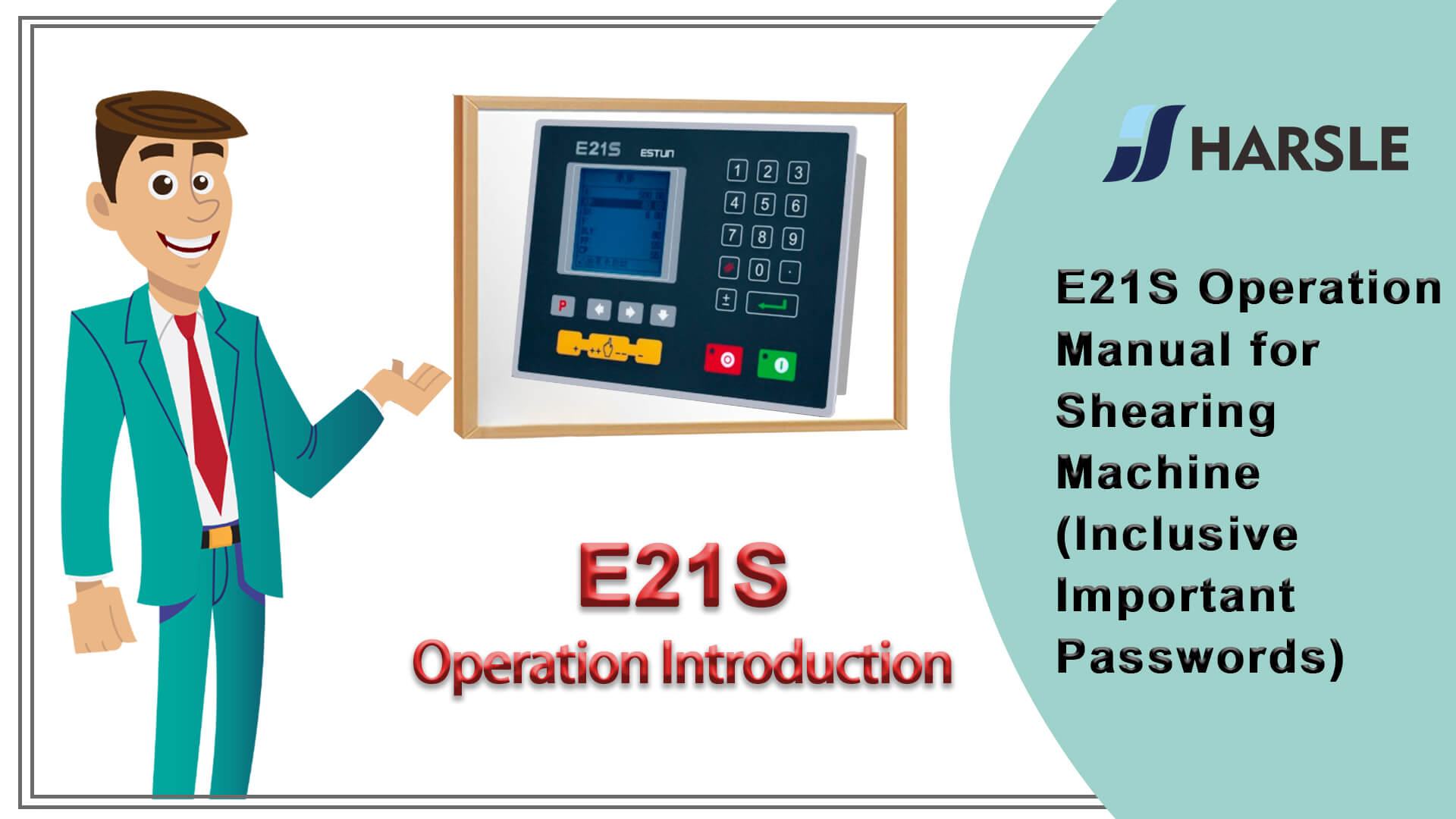 Manual de operação E21S para máquina de corte (incluindo senhas importantes)