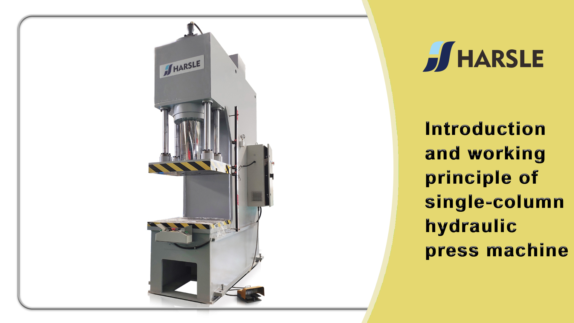 Introdução e princípio de trabalho da máquina de imprensa hidráulica de coluna única