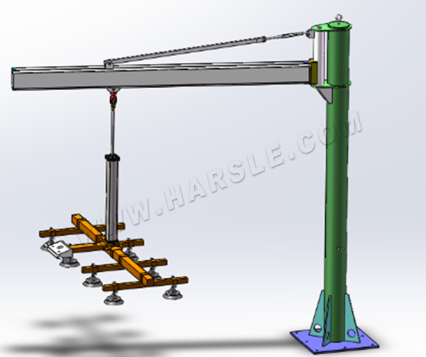 Elevador a vácuo cantilever