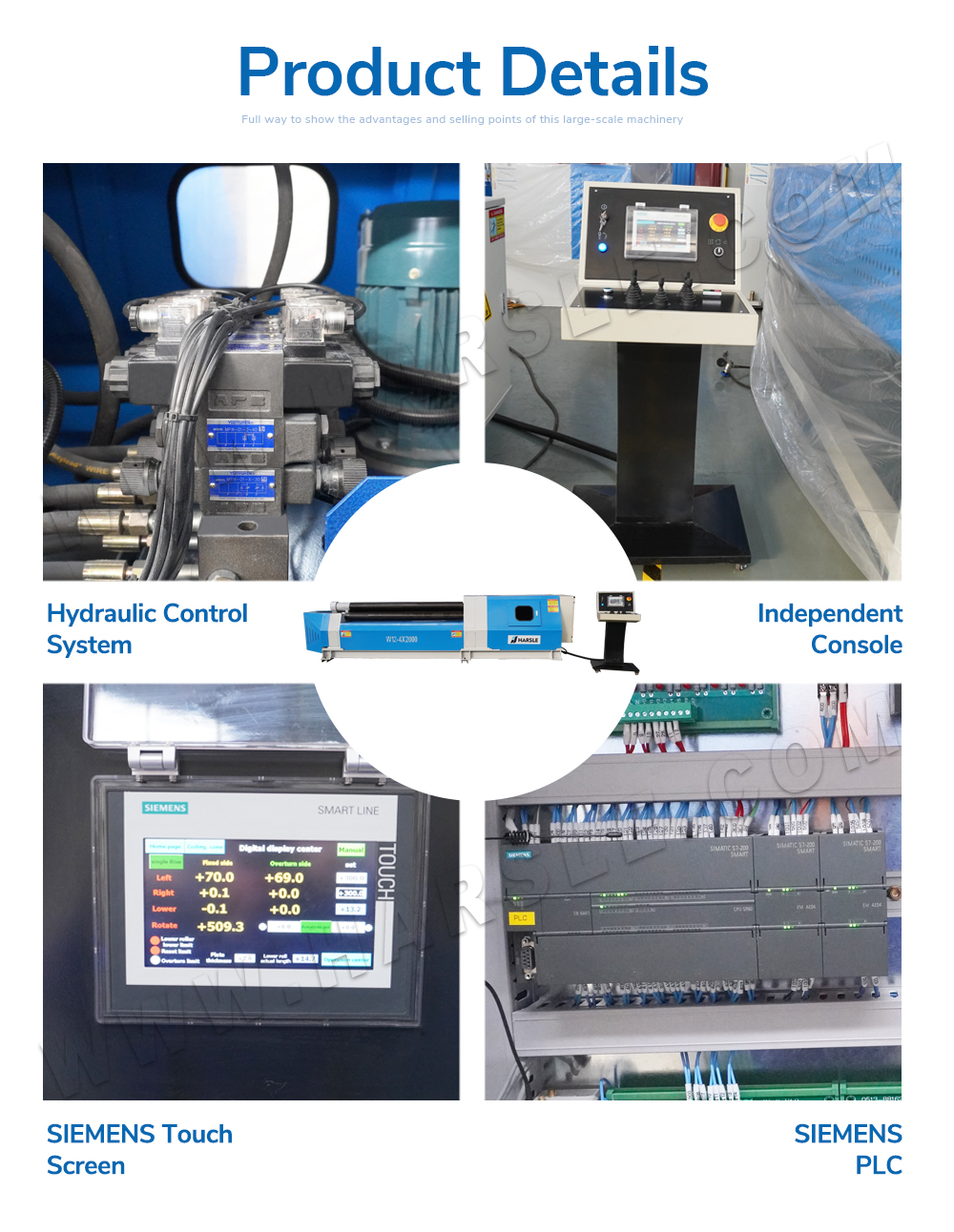 Máquina de rolagem CNC