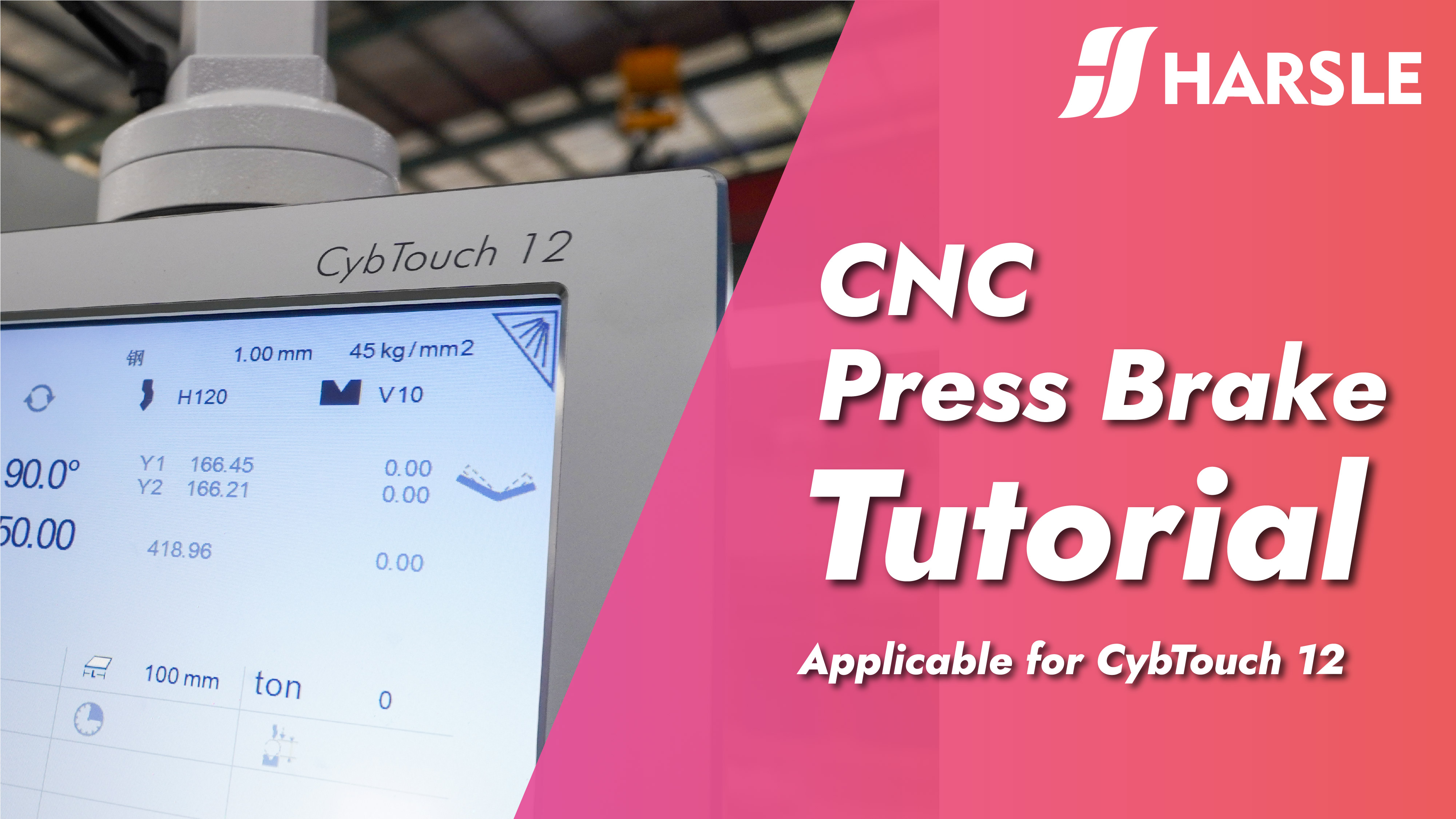 Tutorial de operação da dobradeira CNC aplicável para CT12