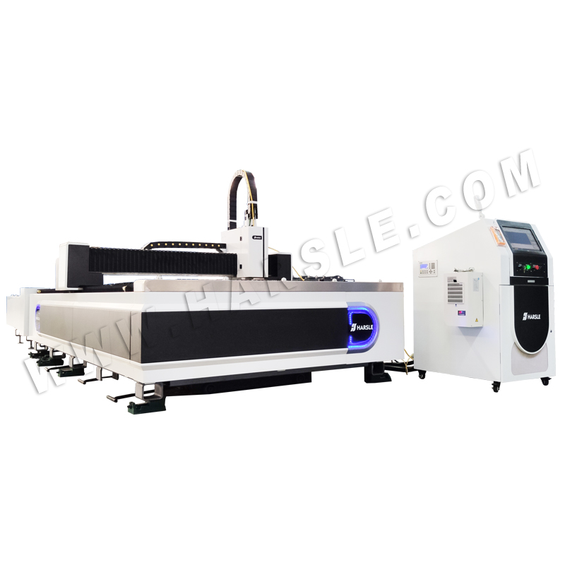 HSX-1500W 3015 Máquina de corte a laser de fibra CNC com mesa de troca, fonte de laser IPG