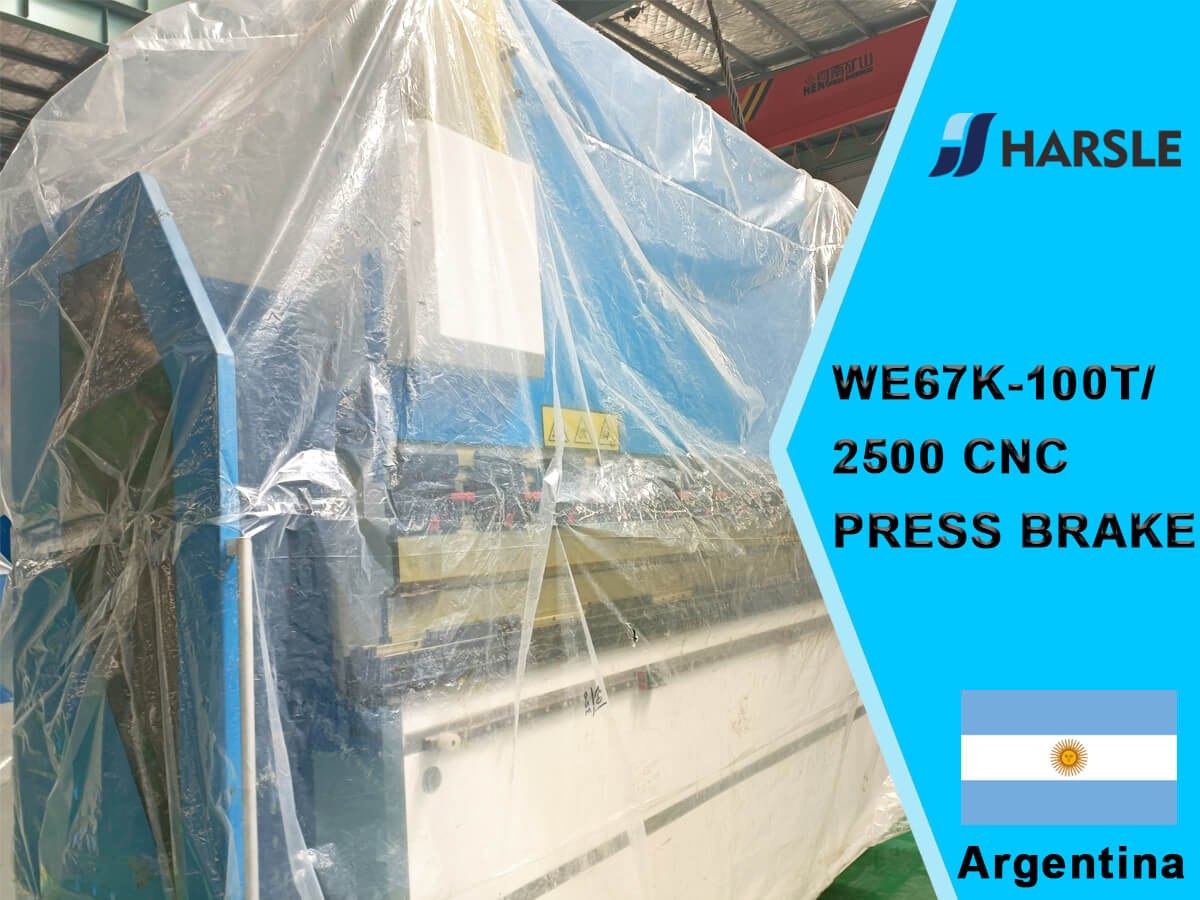 Argentina-we67k-100t/2500 freio de prensa cnc com o sistema DA66T 8+1 eixo