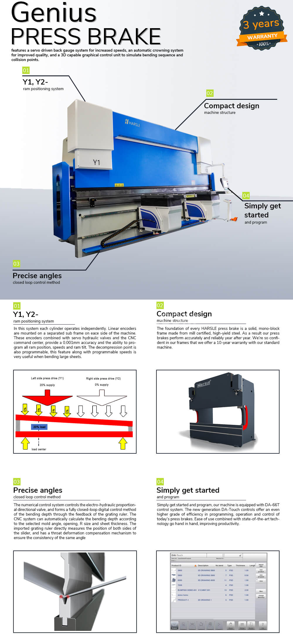 Prensa dobradeira CNC Genius 