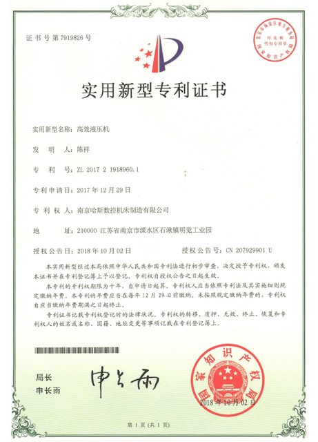 <span style="color:#000000;">Certificado de Patente</span>