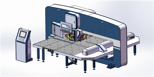 Guia final da puncionadeira de torre CNC