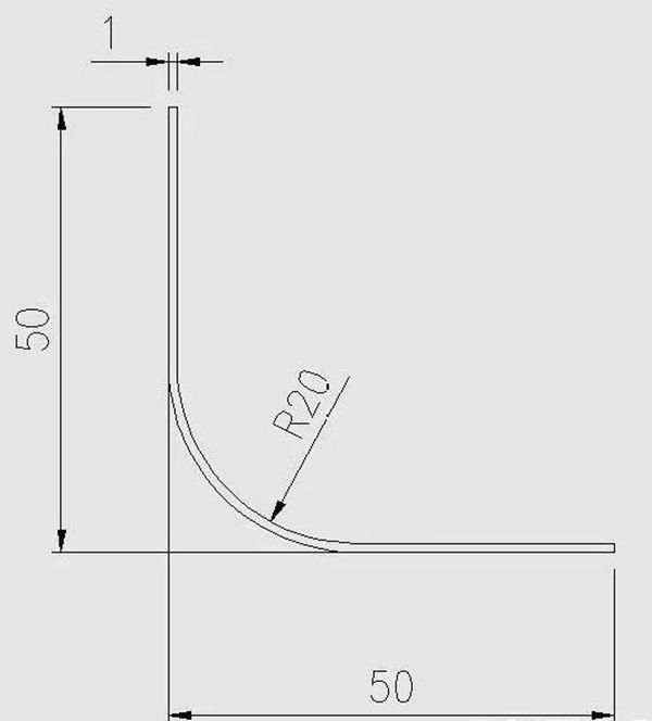 O método de cálculo de flexão de grande arco no processamento de chapas metálicas