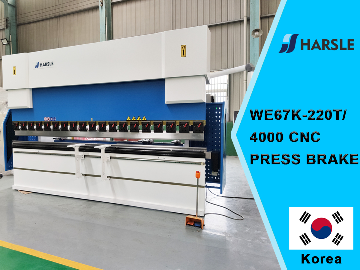 Coréia-WE67K-220T/4000 DA58T 4+1 Máquina de freio de prensa CNC