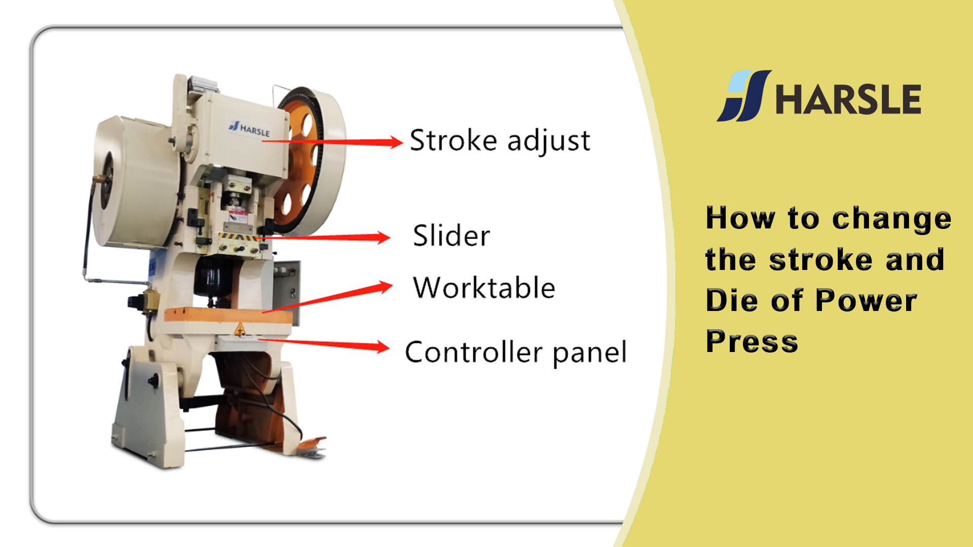 Como Mudar o Stroke e Die of Power Press