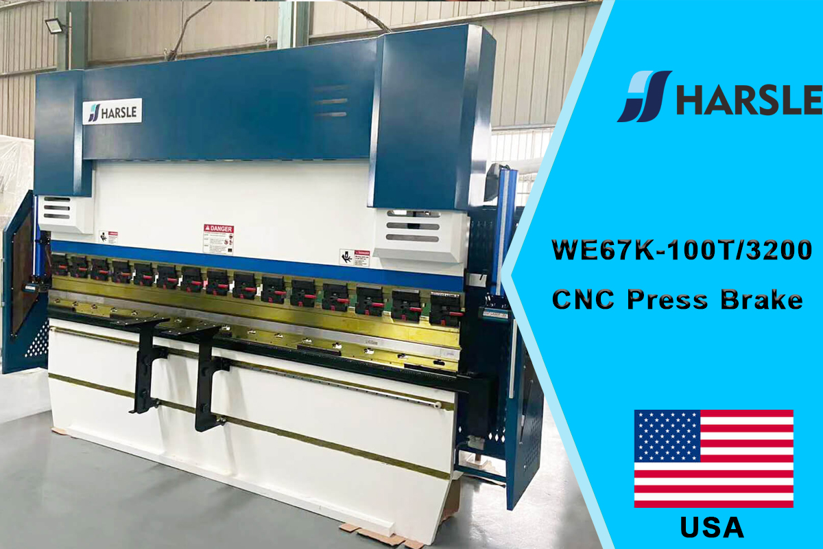 Prensa dobradeira USA-WE67K-100T / 3200 CNC com DA66T