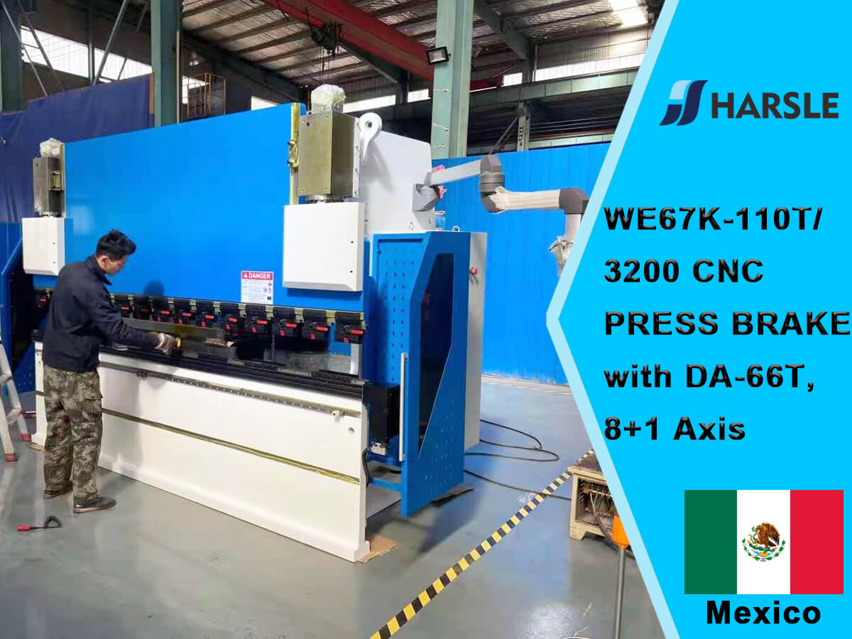 México-WE67K-110T/3200 CNC Pressione Freio com DA-66T, 8+1 eixo