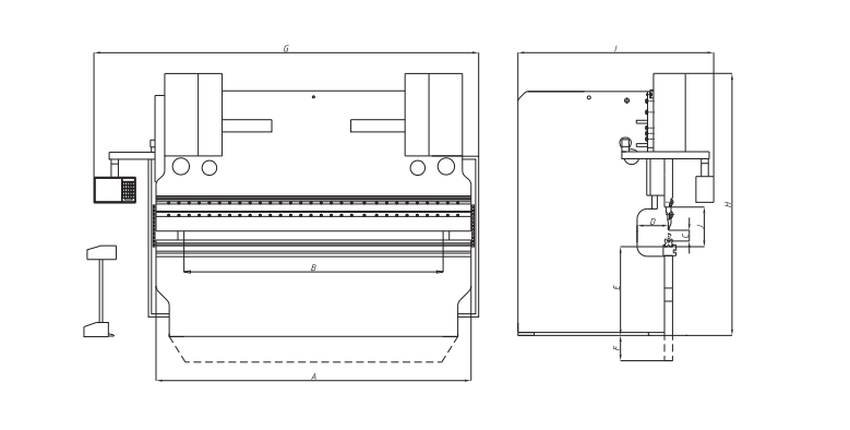 Máquina hidráulica do freio da imprensa do CNC (2)