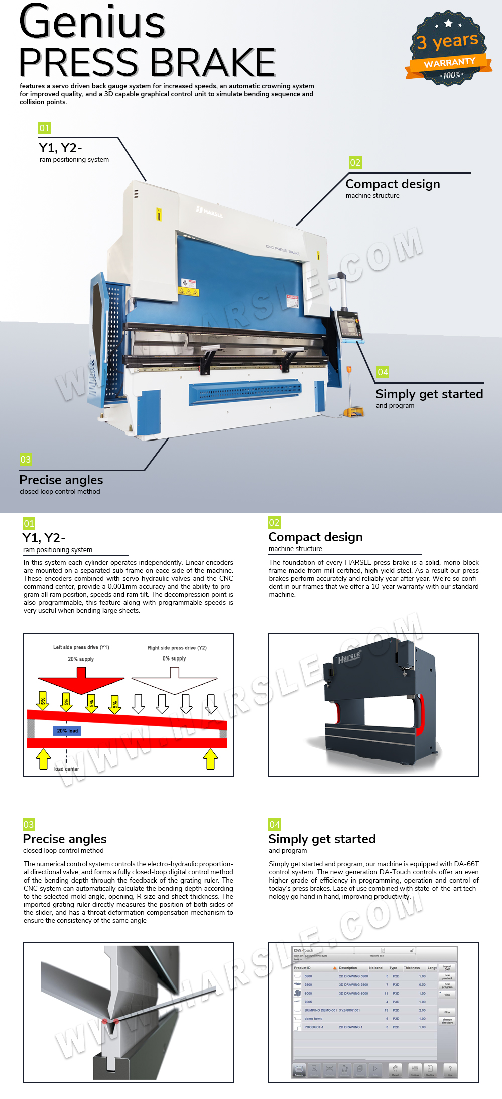 Máquina de flexão de 100 toneladas