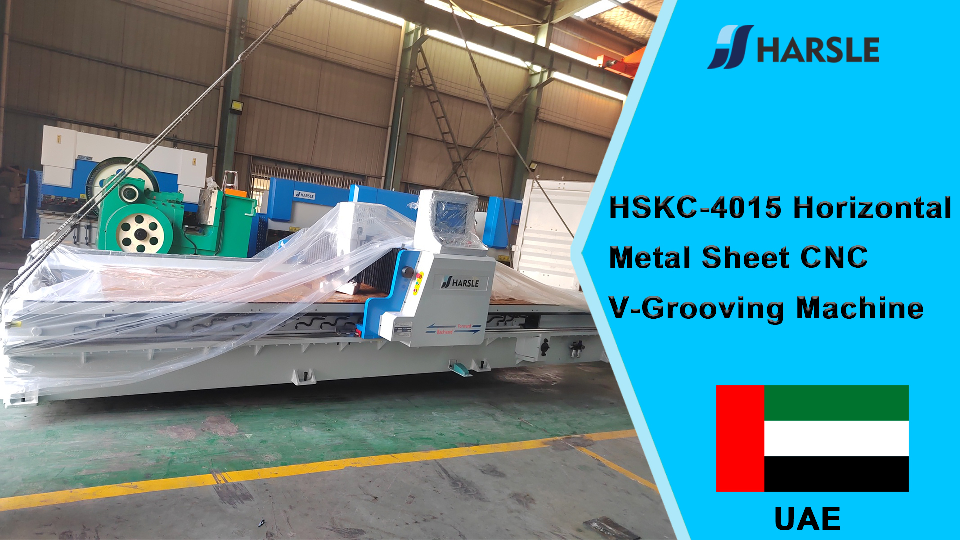 Máquina horizontal de ranhura em V CNC para chapa metálica UAE-HSKC-4015