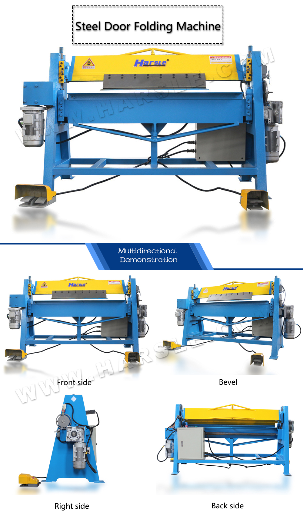 máquina de dobrar porta de aço