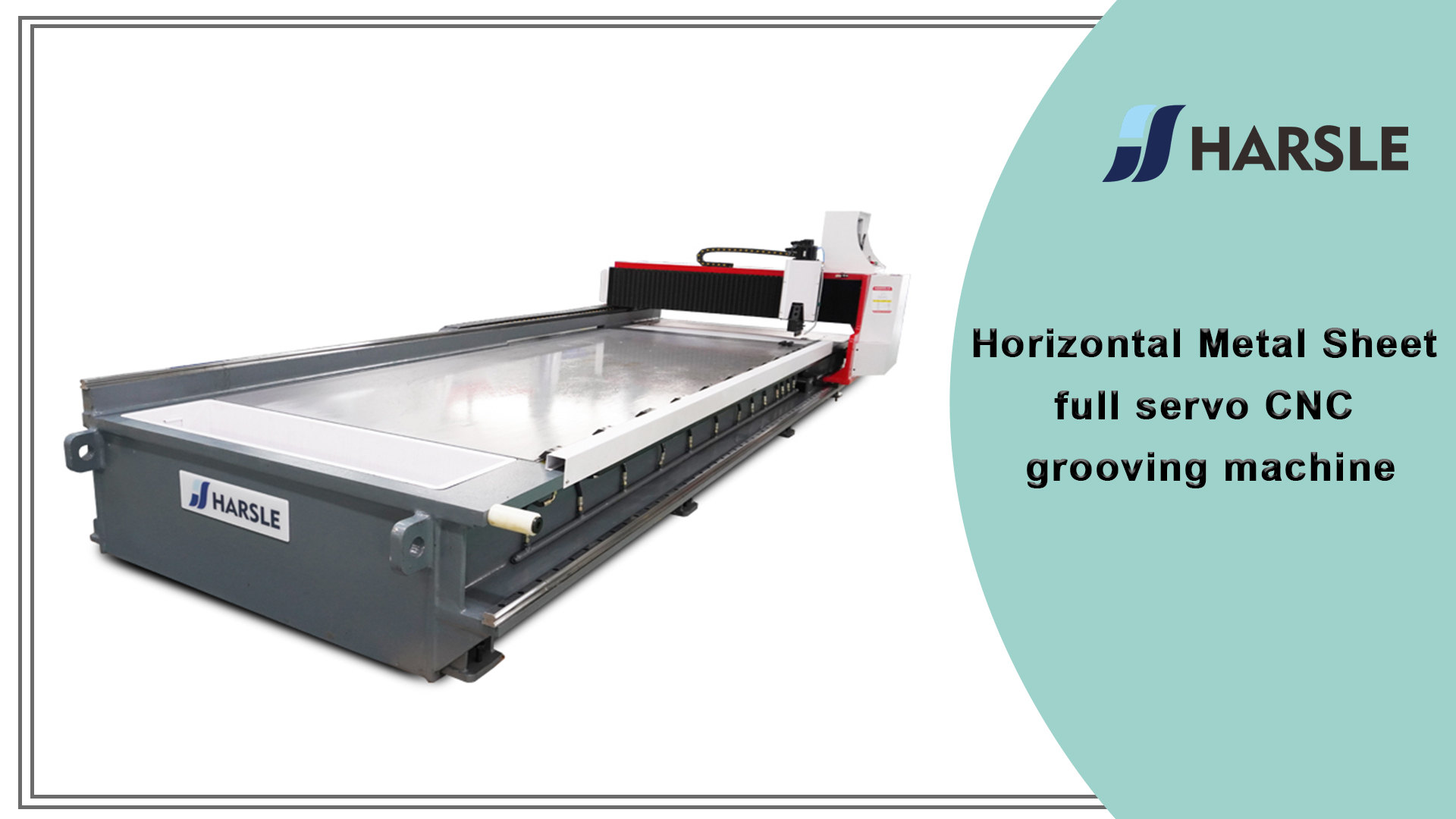 Folha de metal horizontal Máquina de ranhura CNC completa