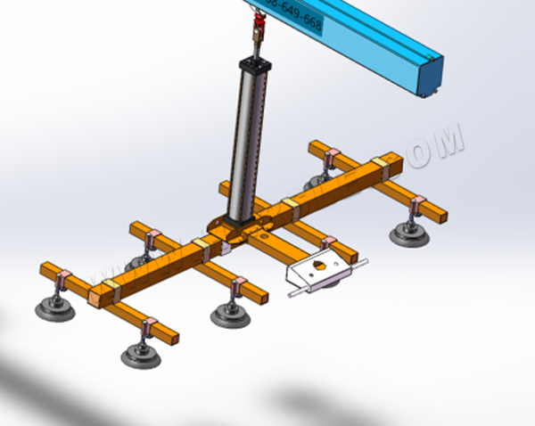 Elevador de vácuo cantilever