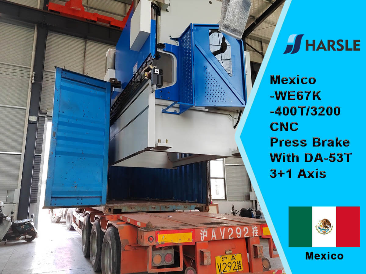 México-WE67K-400T/3200 CNC Pressione Freio com DA-53T 3+1 eixo