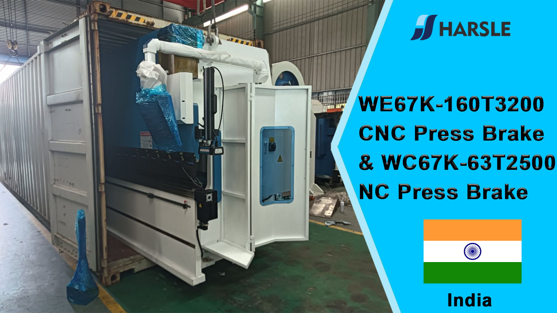 Prensa dobradeira India-WE67K-160T3200 e prensa dobradeira WC67K-63T2500