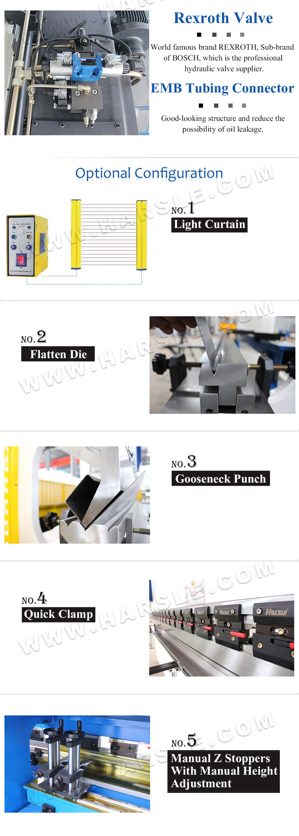 Imprensa hidráulica para flexão de chapas de metal