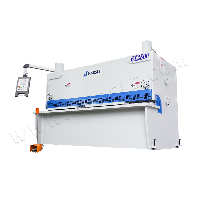 QC11K-6X2500 Máquina de cisalhamento de guilhotina CNC com elgo p40 e suporte traseiro pneumático