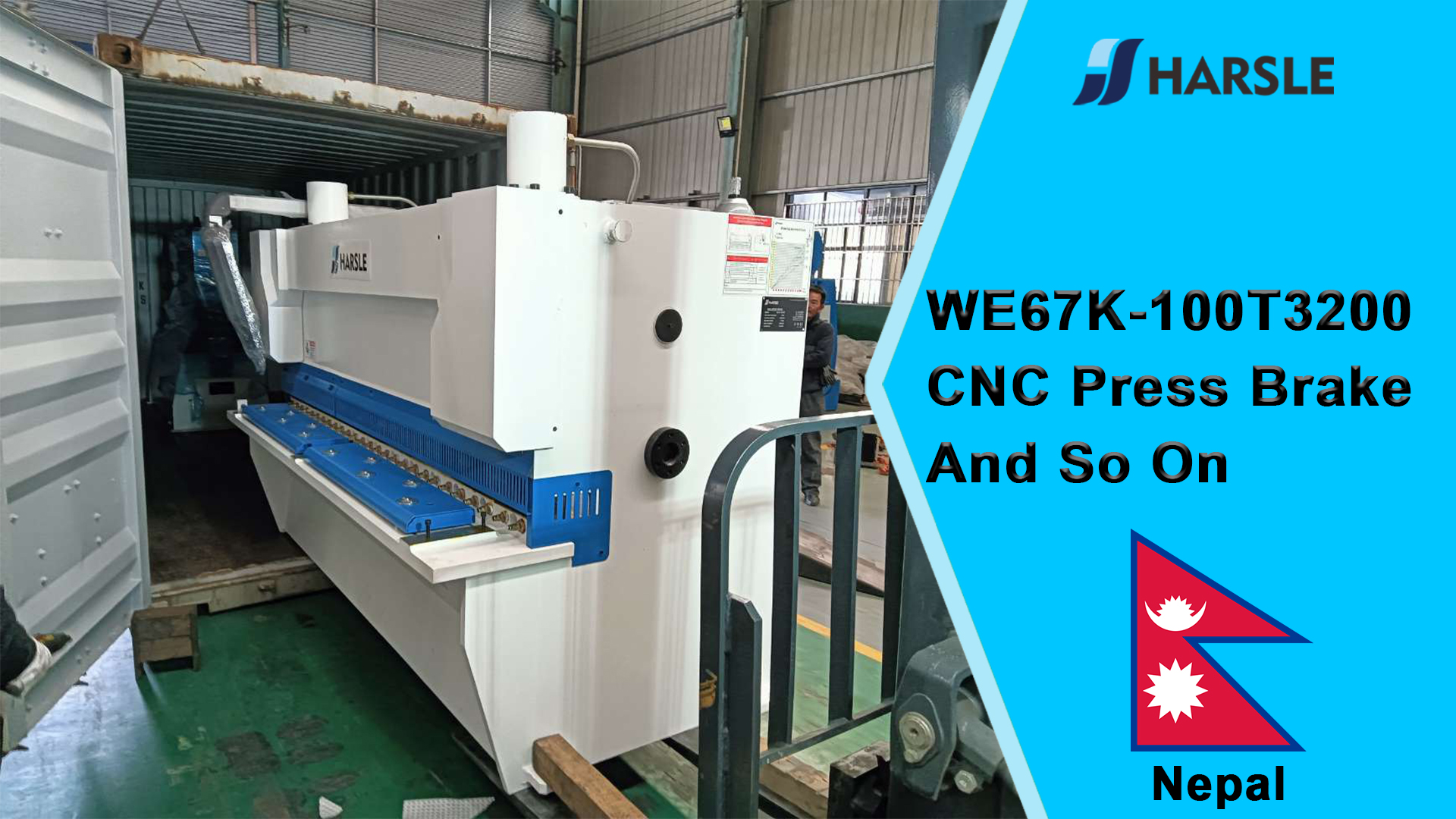 Prensa dobradeira CNC Nepal-WE67K-100T3200 e assim por diante