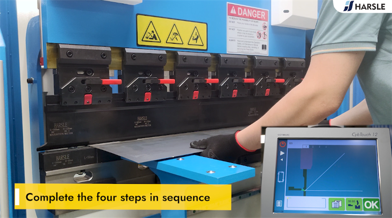 Tutorial de operação da dobradeira CNC