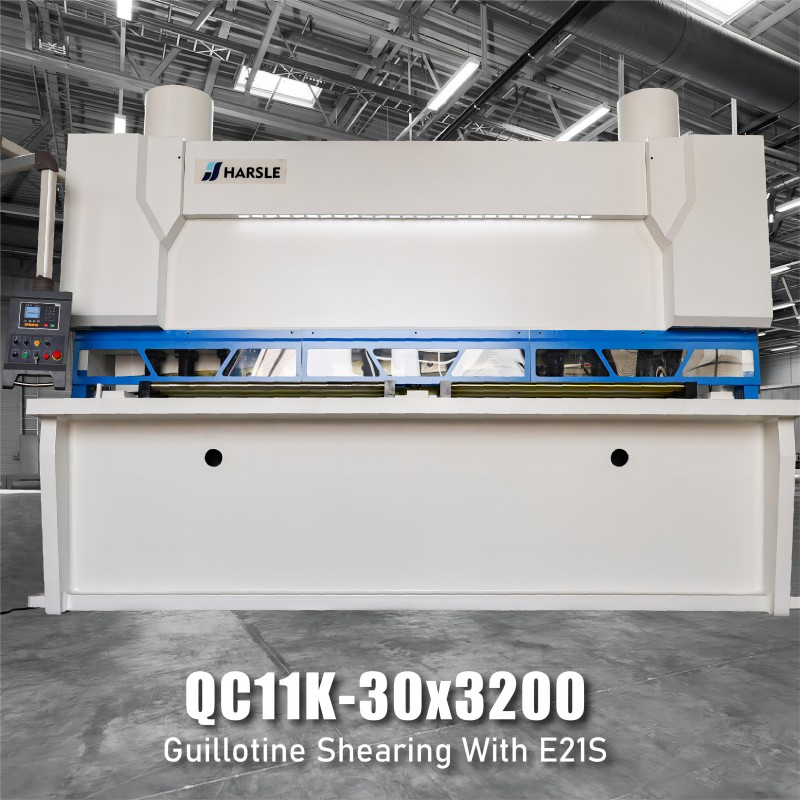 Máquina de corte de guilhotina QC11K-30x3200 com E21S para chapa metálica