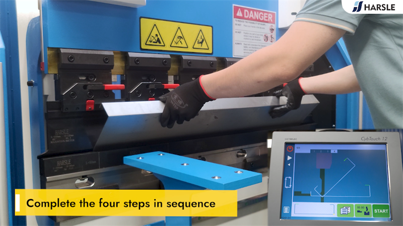 Tutorial de operação da dobradeira CNC