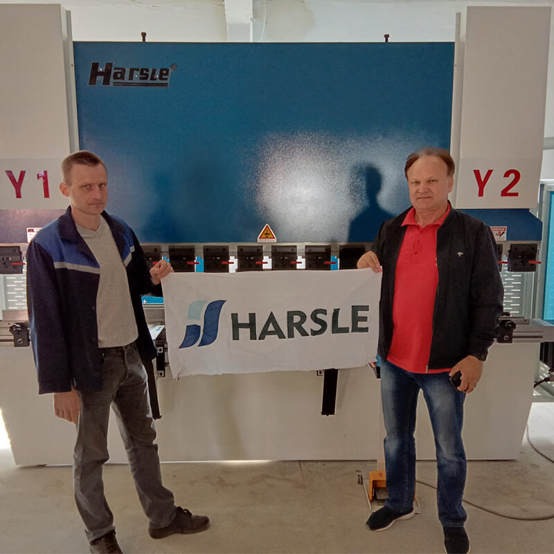 Harsle CNC Pressione Brake com DA-58T na Bielorrússia, Feedback do Cliente