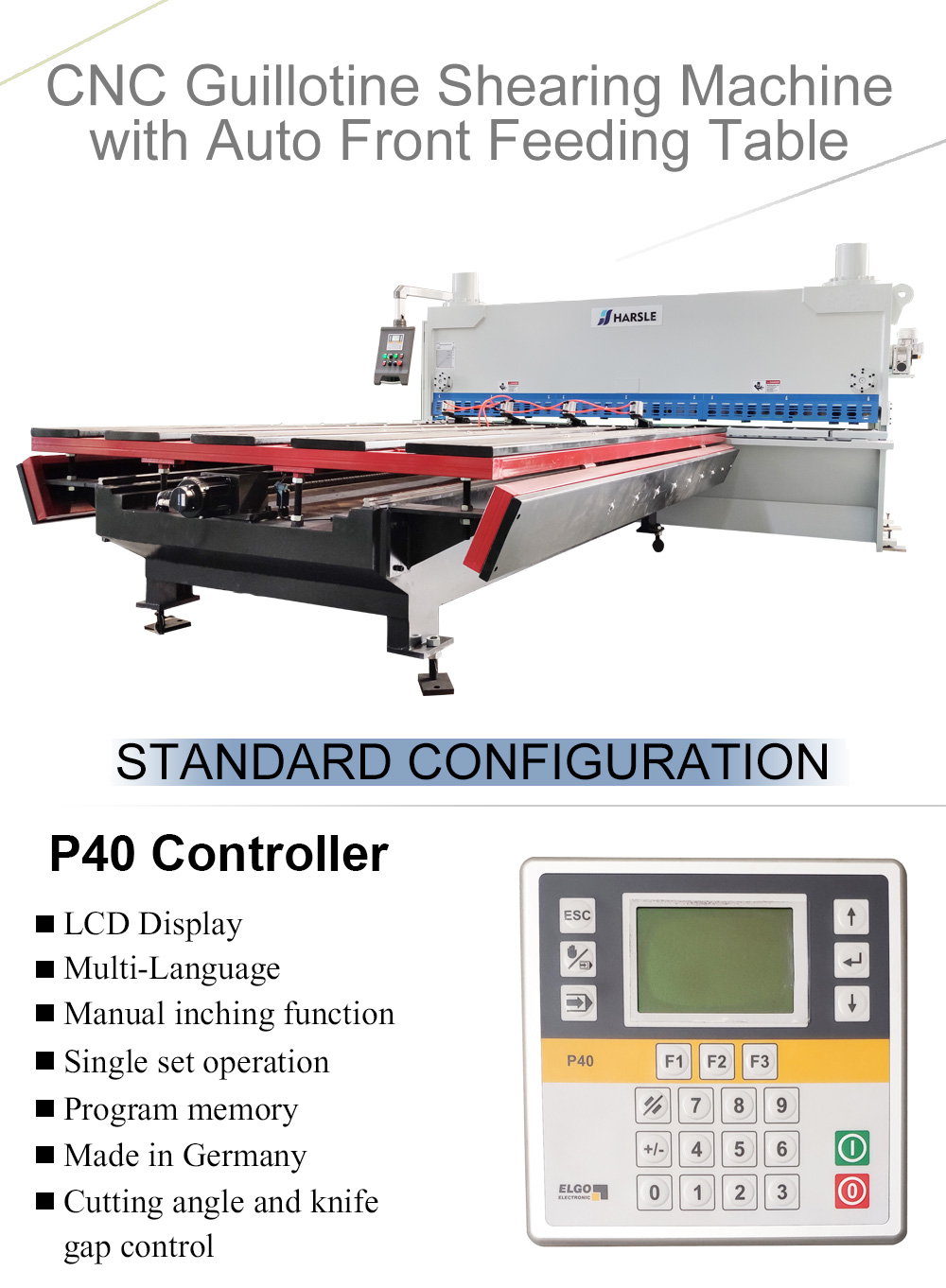 máquina de corte com P40