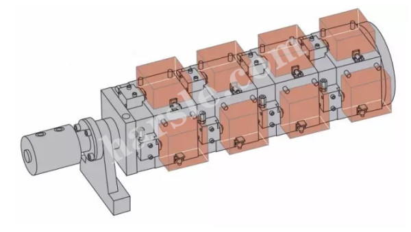 design de esquema de fixação hidráulica